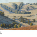 Dorrigo Country. Landscape painting. Australian landscape paintings by Chris Hundt. Top artist for quirky art & narrative art. One of the modern Australian female artists & Australian painters.