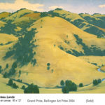 Plateau Lands. Landscape painting. Australian landscape paintings by Chris Hundt. Top artist for quirky art & narrative art. One of the modern Australian female artists & Australian painters.