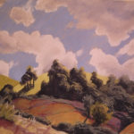 Morning Light, Dorrigo-- Pastel. Landscape painting. Australian landscape paintings by Chris Hundt. Top artist for quirky art & narrative art. One of the modern Australian female artists & Australian painters.