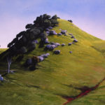 The Scar-- Pastel. Landscape painting. Australian landscape paintings by Chris Hundt. Top artist for quirky art & narrative art. One of the modern Australian female artists & Australian painters.